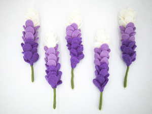 Fieltro de Lana y Hilo, Flor de Lavanda Hecha a Mano, Decoración Moderna para el Hogar de Primavera, Decoración para Bodas, Suministros para Manualidades, Ecológico - Product Image 2