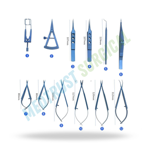 Ensemble d'instruments chirurgicaux pour glaucome, kit de microchirurgie ophtalmique, acier inoxydable de précision, manuel, haute qualité, certifié CE - Product Image 4
