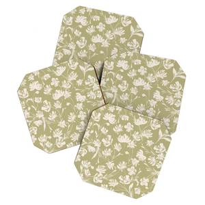 <b>Round</b> MDF Enamel Coaster <b>Set</b> With Premium Quality Finish <b>For</b> Tea Coffee Cups Glasses And <b>Dining</b> <b>Table</b> Protection - Product Image 1