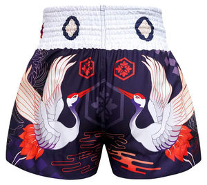 Pantalones Cortos de Muay Thai Deportivos a la Moda, con Impresión y Logotipo Personalizados, Pantalones Cortos de Boxeo para Gimnasio, Ropa de Lucha, Pantalones Cortos de Muay Thai en Venta - Product Image 3