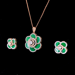 Pendentif en or rose 14 carats avec diamant naturel de 1,52 carat, couleur EF, taille brillant, certifié IGI, bijoux fins élégants et luxueux pour femmes - Product Image 2