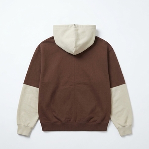 Sweat-shirt à capuche zippé pour homme, design color block, coupe classique, style décontracté, vêtement d'automne - Product Image 3