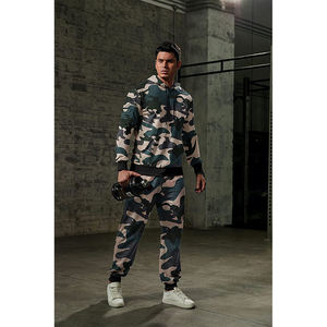 Ensemble de survêtement camouflage personnalisé pour homme, 2 pièces, sweat à capuche et pantalon de jogging, coupe ajustée, vêtements de sport, tenue de sport, streetwear - Product Image 6