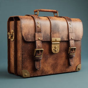 Maletín de Cuero Genuino para Portátil, Estilo Ejecutivo, Bolso Bandolera Profesional - Product Image 6