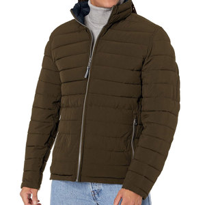 <b>Top</b> quality Hooded Casual Winter <b>Bubble</b> Puffer Jacket for Men Front Logo Windproof Quick Dry - Product Image 5
