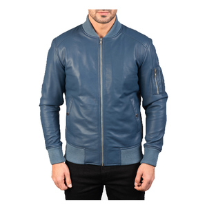 American <b>Men's</b> Stylish Handmade Leather Jacket Custom High Street Design with Stand Collar for Winter Use jacket for <b>men</b> - Product Image 6