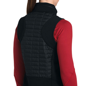 ELEGANT CORPORATION Hooded Quilted <b>Vest</b> <b>Black</b> Polyester Filled Windproof Waterproof Zipper Closure Solid Color Winter Casual - Product Image 4