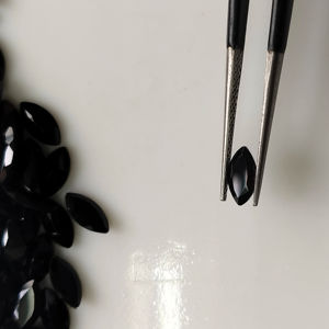 Espinela Negra Natural 8x4MM Corte Marquesa, Gema Suelta de la Mejor Calidad, Gemas Certificadas de Red Mountain para Joyería - Product Image 3