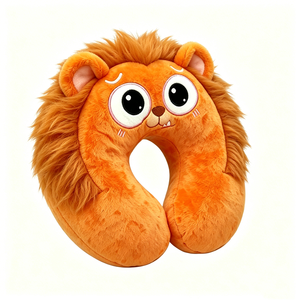 Almohada de cuello con diseño de león, almohada de viaje en forma de U con diseño de animal, linda almohada de soporte para el cuello con diseño de león - Product Image 2