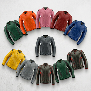 Veste de moto en cuir véritable de haute qualité pour hommes, à manches longues, équipement de protection, veste de motard, vente en gros - Product Image 1