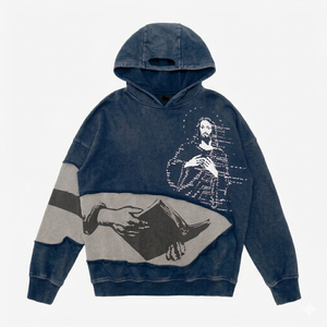 Sudadera con Capucha Personalizada con Estampado Gráfico Frontal, Diseño Original (ODM), Unisex, Talla Grande, 100% Algodón, Felpa, Estilo Casual, Hip Hop, a la Moda - Product Image 4