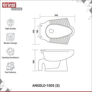 Inodoro de Cerámica Blanca de Alta Calidad para Exportación, Ahorrador de Agua, Fabricación Personalizada, Venta al por Mayor - Product Image 2