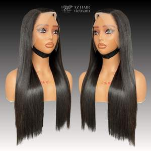 วิกผมเวียดนามแท้คุณภาพสูง ไม่ต้องใช้กาว ผมมนุษย์แท้ ลอนลึก แบบผมหยิกตรงแบบพม่า วิกผมลูกไม้สวิสด้านหน้า - Product Image 5