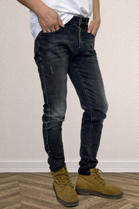 Jeans de Mezclilla 100% Algodón, Ajustados, Desgastados, con Detalles Rotos, Cintura Alta, Pierna Ancha, Estilo Casual, Largos, Ecológicos, para Otoño - Product Image 3