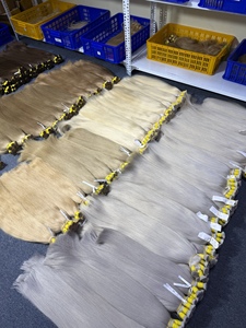 Cabello Humano Natural Vietnamita 100% Super Double Drawn, Liso Natural # 1 # PLA # Marrón 50-70cm - Product Image 1