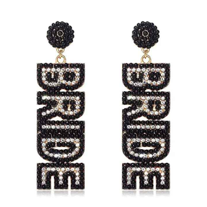 Boucles d'oreilles créoles plaquées argent, légères, de luxe léger, très tendance, avec broderie artisanale et perles de rocaille en forme de gouttes, idéales pour mariages et cadeaux - Product Image 3