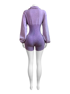 SBUN INTERNATIONAL Women's High Neck Full Sleeve Knitted <b>Bodysuit</b> Draped Cape Solid Color Seamless Fit Summer Style Breathable - Product Image 4