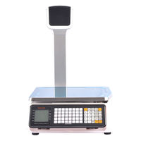Balance d'étiquetage à code-barres haute précision 10g RONGTA RLS1515/RLS1530 30kg avec double écran LCD et WIFI en option pour magasins de détail