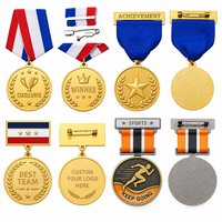 ECO Design personnalisé Trophées personnalisés Médaille gravée en métal vierge pour le sport Trophées souvenirs de compétition et plaques de médailles