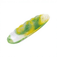 Plat de service alimentaire en résine durable, bol décoratif pour salade, fournitures pour café et restaurant, plateau jetable, écologique, sans BPA