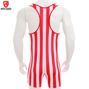 Combinaisons de lutte personnalisées entièrement sublimées pour hommes, tissu extensible 4 directions en spandex élasthanne, sans manches - Product Image 6