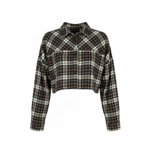 เสื้อเชิ้ตผู้ชายลายสก็อตแขนสั้นน้ำหนักเบา สไตล์ลำลอง สำหรับฤดูร้อน ผ้าฝ้าย รับผลิตแบบ OEM ขายส่งจำนวนมาก - Product Image 2