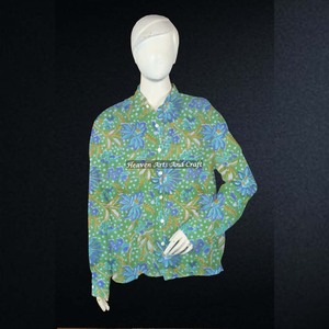 Camisa Túnica de Algodón de Manga Larga con Estampado Floral Estilo Boho Vintage para Mujer, Moda Bohemia para Fiestas y Festivales - Product Image 3