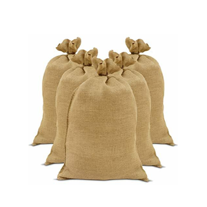 Sacos de Yute para Empacar Gran Cantidad de Granos de Café con Cierre de Cordón e Impresión de Logotipo - Product Image 1