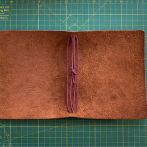 A6 Cashmere Print Embossed Floral <b>Leather</b> <b>Refillable</b> <b>Notebook</b> Cover Genuine <b>Leather</b> Bifold Journal Personalized Gift - Product Image 4