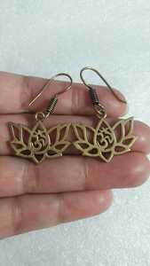 Pendientes Colgantes de Flor de Loto Estilo Boho, Tono Dorado, Hechos a Mano, Étnicos, Florales, Joyería de Moda, Regalo para Mujer - Product Image 5