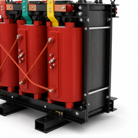 Transformateur sec triphasé en résine époxy 250 kVA 11 kV, faible bruit, intérieur, sortie 400 V
