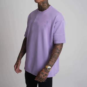 Camisetas para Hombre 100% Algodón, Tejido de Punto, Estilo Holgado, Casual, Diseño Sólido, Transpirable, Ligero, Manga Corta, Elegante, Alta Calidad, Personalizable - Product Image 5