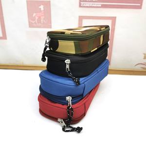 Étui à crayons à grande capacité en polyester Oxford 300D avec fermeture éclair, impression UV/numérique, logo multicolore, pour étudiants, marque DC - Product Image 3