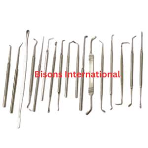 Kit d'instruments manuels en acier inoxydable pour chirurgie de la fissure labiale et palatale pédiatrique BISONS, certifié CE, haute qualité, pour chirurgie maxillo-faciale plastique - Product Image 2