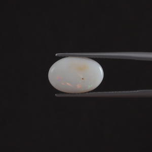 Opale blanche, pierre précieuse en vrac, 3,47 carats, naturelle, certifiée IGI, taille ovale, haute qualité, polie à la main, traitée à la cire/l'huile légère, pour bijoux - Product Image 3