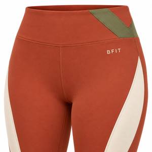 Women's High Waisted Colorblock <b>Leggings</b> Full <b>Length</b> Stretch Breathable Sporty Design - Product Image 5