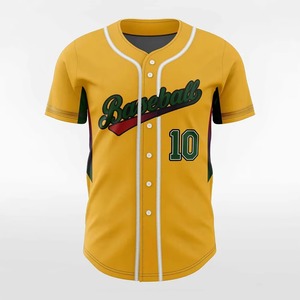 Camiseta de Béisbol Sublimada Personalizada, Unisex, Manga Corta, Poliéster, Absorbe la Humedad, Corte Regular, para Todas las Temporadas, Impresión Frontal con Nombre del Equipo - Product Image 1