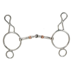 OEM ODM Stainless Steel Wonder Gag Bit 5" Copper Roller Snaffle Mouth Horse Bit for <b>Equestrian</b> Control Comfort - Product Image 3