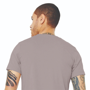 T-shirt décontracté bleu pour homme Powerhouse Gym, logo imprimé à l'avant, anti-plis, en fibre de polyester 180g, respirant, motif Spring Dot - Product Image 2