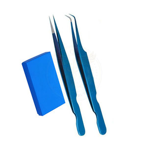 Pinzas para Pestañas de Acero Inoxidable de Precisión, Duraderas, con Punta Serrada, Herramienta de Extensión de Pestañas para el Cuidado de la Belleza, Ayudante Profesional de Maquillaje - Product Image 5