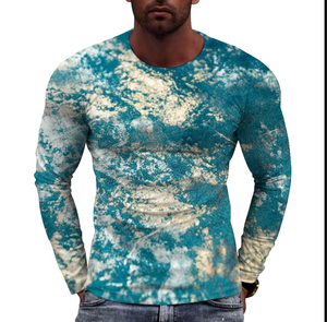 Vêtements de rue sur mesure confortables, grande taille, tissu 100% polyester, sublimation, UPF 50, imperméable, respirant, manches longues, pêche - Product Image 1
