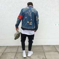 Nouvelle veste bomber en denim 100% coton pour homme, décontractée, couleur unie, streetwear, hiver, coupe ajustée, col montant, personnalisable, haute qualité