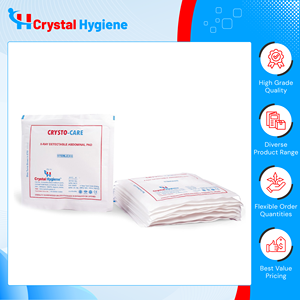 ข้อเสนอพิเศษสำหรับแผ่นรองหน้าท้องคุณภาพพรีเมียม ผลิตจากผ้าฝ้าย 100% ตรวจจับด้วยรังสีเอกซ์ได้ (ผ่านการฆ่าเชื้อด้วย ETO) สำหรับการผ่าตัด - Product Image 3