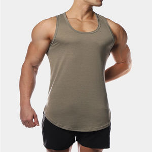 Camisetas de Gimnasio Casuales para Hombre, Personalizadas, de Algodón y Poliéster, de Secado Rápido y Transpirables, para Deportes y Uso Diario, de Fábrica - Product Image 1