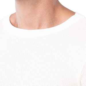 Camiseta Térmica de Manga Larga para Hombre, de Algodón, Tejido Waffle, Capa Base de Invierno, Retención de Calor, Ropa Interior, OEM ODM - Product Image 2
