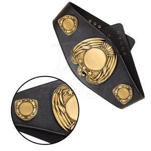 Ceinture de championnat personnalisée légère pour les tournois de lutte, sangle en cuir PU, écologique, service OEM direct d'usine - Product Image 2