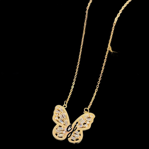 High Quality 925 <b>Silver</b> Butterfly Pendant Necklaces Filled Moissanite Brilliant Cut Luxury IGI Certified <b>Snake</b> <b>Chain</b> Romantic - Product Image 4
