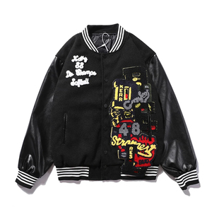 Letterman <b>Jackets</b> Durable Baseball Style <b>Jackets</b> Custom Logo Embroidered Streetwear OEM Bulk - Product Image 3