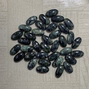 Venta al por mayor de Jaspe Kambaba Natural de corte ovalado, Jaspe Cocodrilo con patrón verde galáctico, piedra pulida de Rajasthan para joyería - Product Image 3