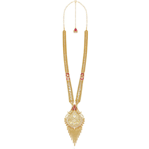 Conjunto de Joyería Fina con Circonitas y Rubíes CZ - Collar Largo de Diseño - Product Image 2